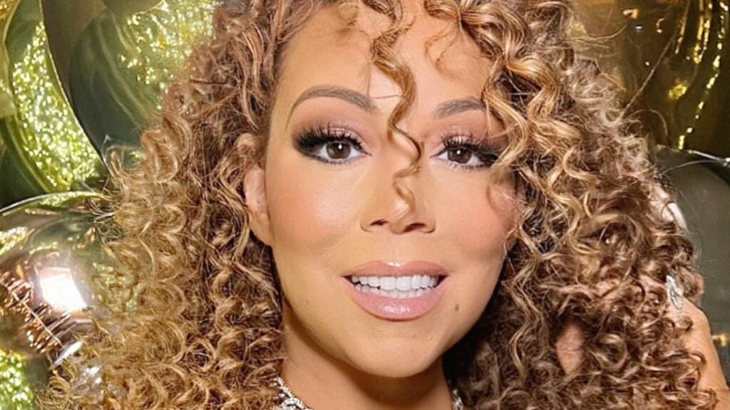 Mariah Carey Teased Over ‘Flotation Devices’ In Tiny Party Dress Mariah Carey close up