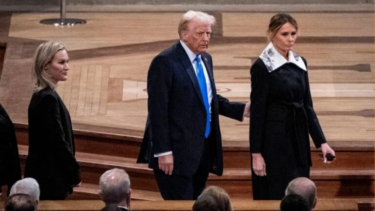 Melania Trump Roasted for Interesting Outfit Choice at Jimmy Carter’s Funeral: ‘She Looks Like She Was Just Accused Of Using Witchcraft At Her Trial’ Melania Trump Roasted for 'Pilgrim Chic' Outfit at Jimmy Carter's Funeral