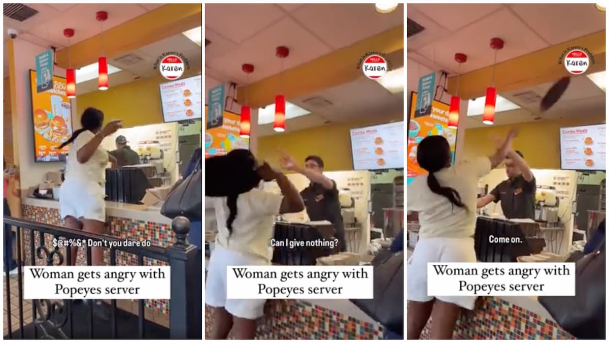 Karen Gets Irate With Popeyes Server in California and Throws Random Objects at Him: ‘Never P*ss Off the People Who Handle Your Food’