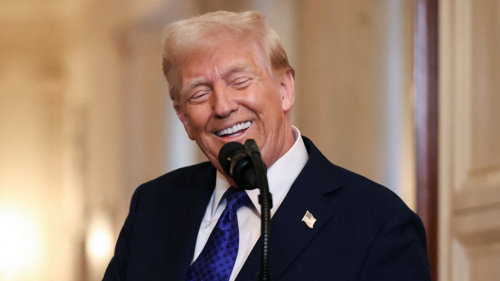 Donald Trump Smiling with Teeth