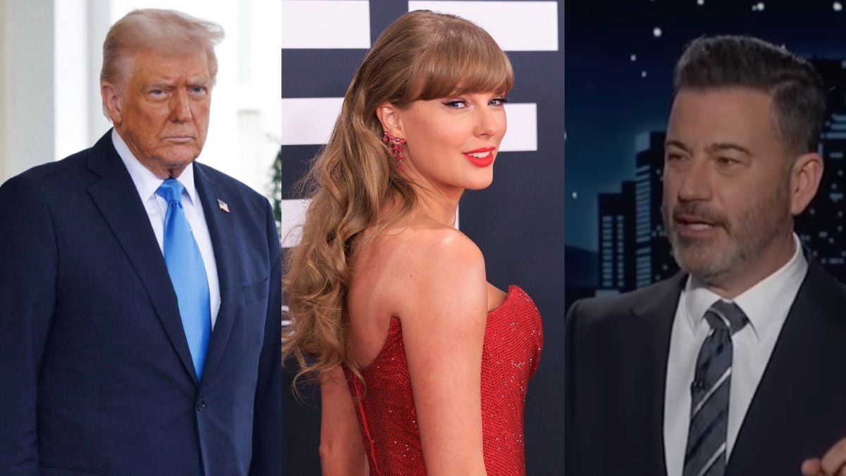 Jimmy Kimmel Lashes Attention-Seeking Trump for Being ‘Jealous’ of Taylor Swift at Super Bowl: ‘He Got Shot at His Own Rally!’