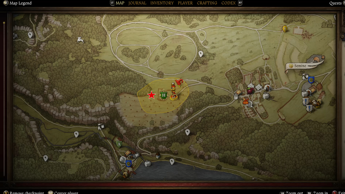 Gezja's corpse location