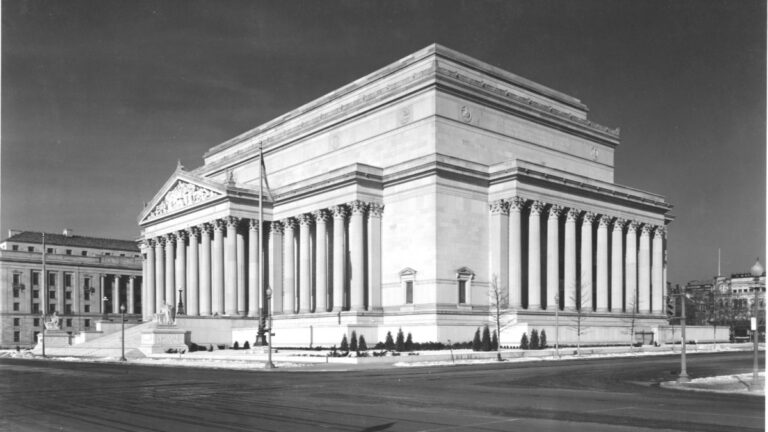 National Archives Staffers Resign As Trump Prepares to Install Loyalists in Washington, D.C.: ‘Absolutely Horrifying’ A black and white photo of the National Archives Building in Washington, D.C.