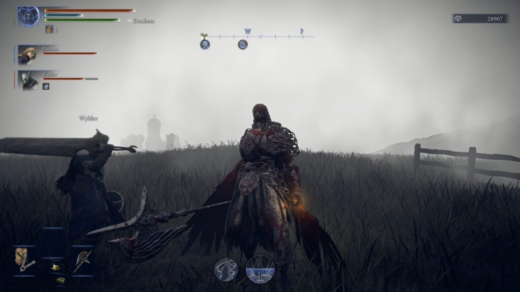 A Guardian and a Wylder player in Elden Ring Nightreign