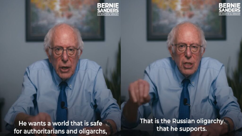 Vermont Senator Bernie Sanders Accuses Trump of ‘Aligning Himself’ With ‘Dictator’ Putin: ‘Trump Is Lying’ Bernie Sanders on Trump and Russia