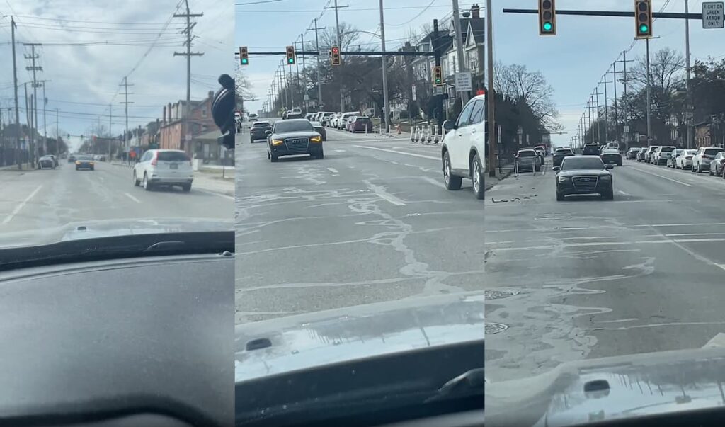 Columbus Driver Goes Full Reverse for Blocks, Sparks Debate: ‘“To Be Fair, They Have Their Hazards On’ columbus driver reverses down busy road