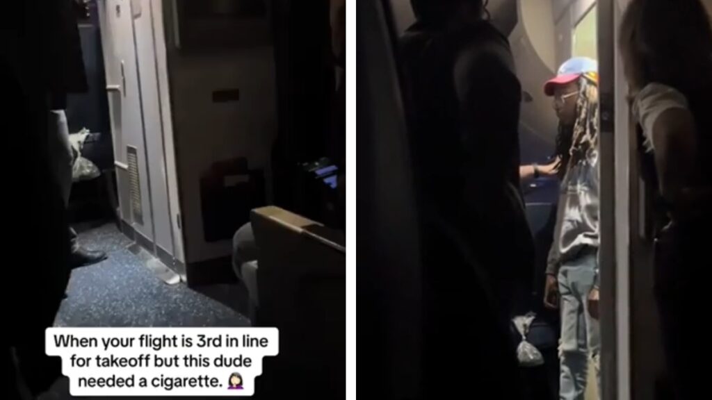 Atlanta Flight Gets Delayed Due To Smoking Passenger, ‘Yikes He’s High as Hell Lol’ Atlanta Flight Smoking Customer