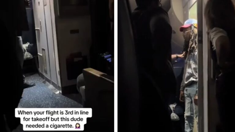 Atlanta Flight Gets Delayed Due To Smoking Passenger, ‘Yikes He’s High as Hell Lol’ Atlanta Flight Smoking Customer