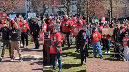 Boston protestors rally for USPS