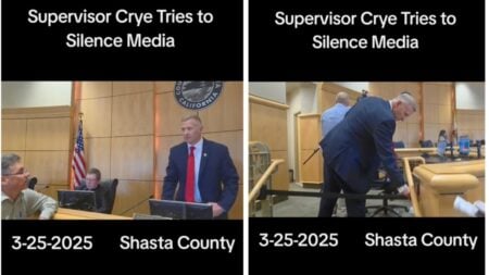 MAGA California County Supervisor 'Tries to Silence Media' Calls Sheriff's Deputy on Journalist: 'What's He Needing To Hide?'