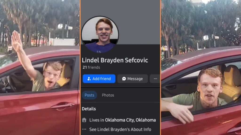 MAGA Supporter’s Nazi Salute in Oklahoma City Backfires Spectacularly 'Why Was He Barking At You 😭' - man