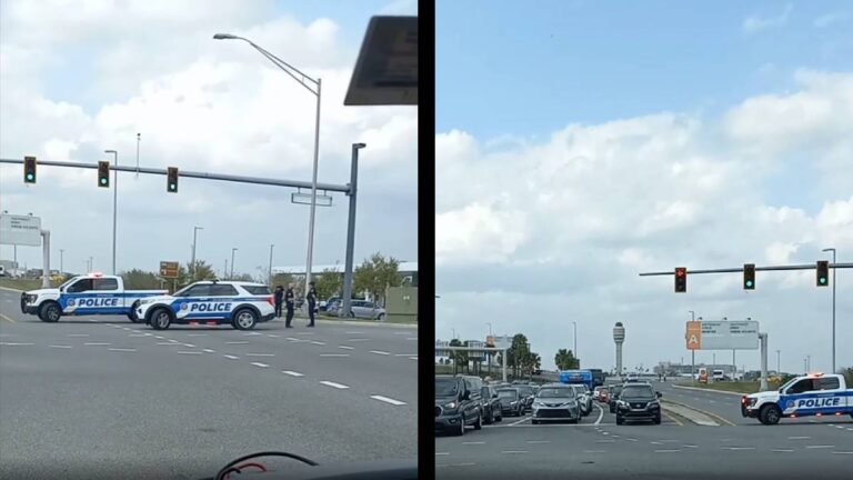 A Terminal at Orlando International Airport Remains Blocked for an Hour Due to a Pair of Ubers: ‘ICE Showed Up as Well’ Orlando International Uber crash