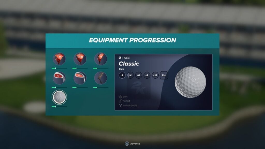 PGA Tour 2K25 equipment upgrades