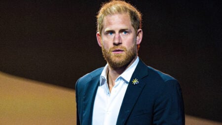 Prince Harry, Duke of Sussex at the Closing Ceremony in Rogers Arena during Invictus Games Vancouver Whistler 2025 in Canada.