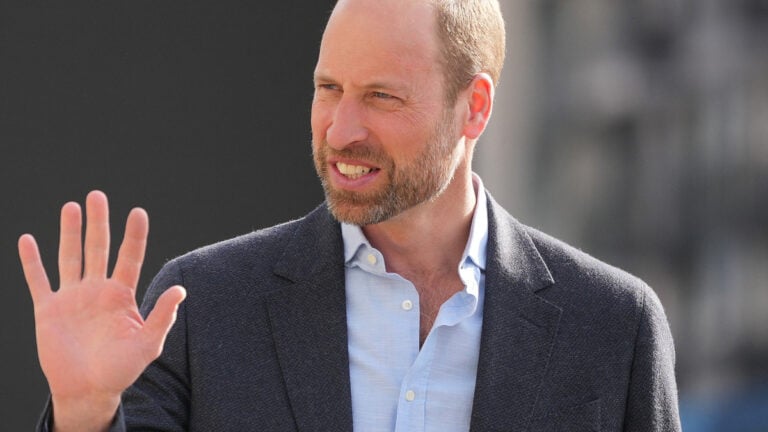 Prince William wave at fans during visit to Mental Health Innovations (MHI), March 2025.