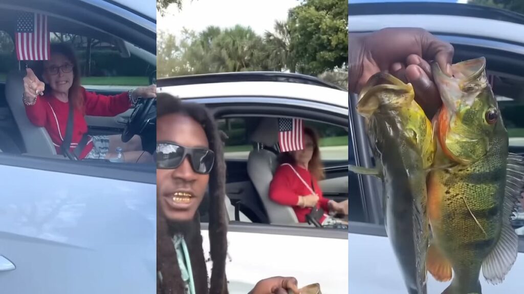 Racist Florida Karen Calls Cops on Black Fisherman, Gets Schooled on Camera: ‘Her face is twitching so hard’ racist karen attacks fisherman in florida