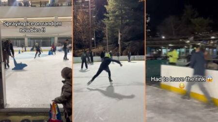 Reckless Ice Skater Turns NYC Rink into a Winter Warzone 'Grow Up'