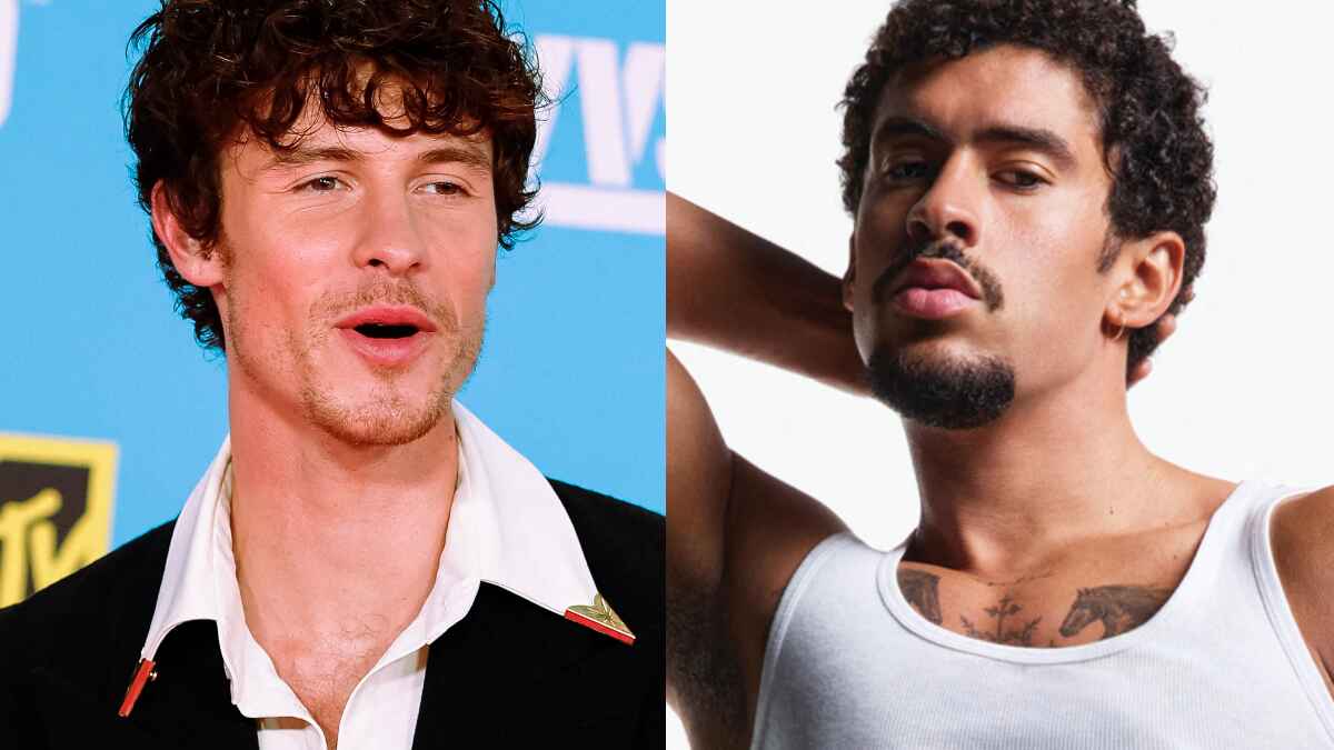 Bad Bunny’s Underwear Photoshoot Gets Thirsty Comment From Shawn Mendes: ‘Got Him Speaking Spanish’