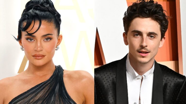 Kylie Jenner and Timothée Chalamet’s Cringe-Worthy PDA Moment Deemed Embarrasing: ‘He Doesn’t Look Into Her at All’ Kylie Jenner and Timothee Chalamet photo merge.