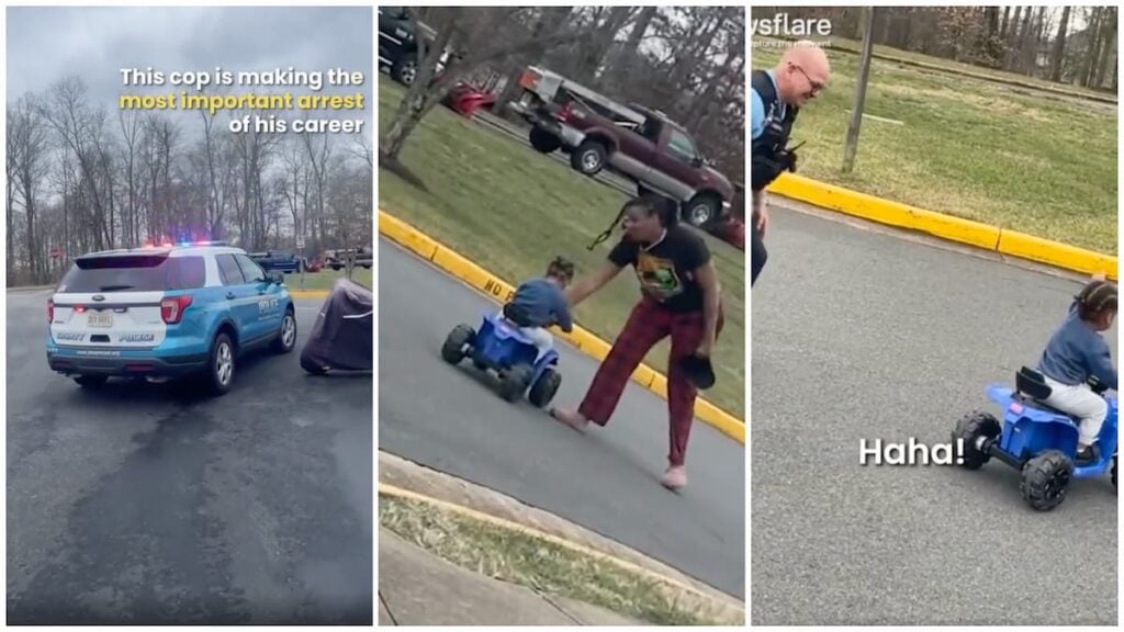 Virginia Police Officer Pulls Over a Toddler in Wholesome Clip: ‘Can I See Your Driver’s Licence and Registration?’ Virginia Police Officer pulls over toddler