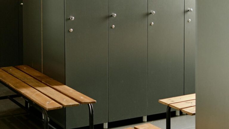 A locker room