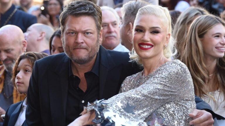Blake Shelton and Gwen Stefani Hanging By A Thread Amid Claims of Separate Lives: ‘He Doesn’t Seem To Care’ Blake Shelton and Gwen Stefani at an event.