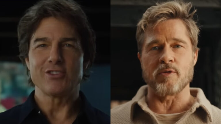 Tom Cruise Upset Over Losing to Brad Pitt in Super Bowl: ‘Tom is Now Doing a Ton of Research Into Brad’s Beauty Secrets’ Cruise and Pitt super bowl