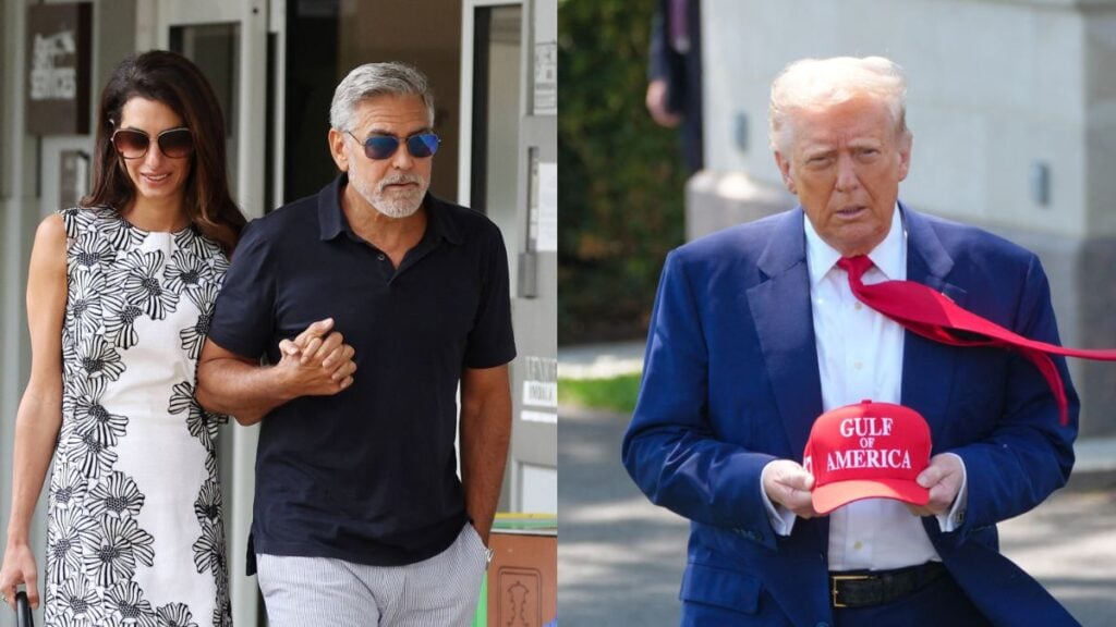George and Amal Clooney - Donald Trump