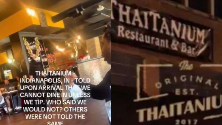 Indianapolis Waitress Insists Black Couple Must Tip if They Want To Dine in Restaurant: 'Is It Legal To Force Tipping?'