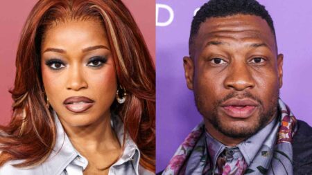 Keke Palmer and Jonathan Majors