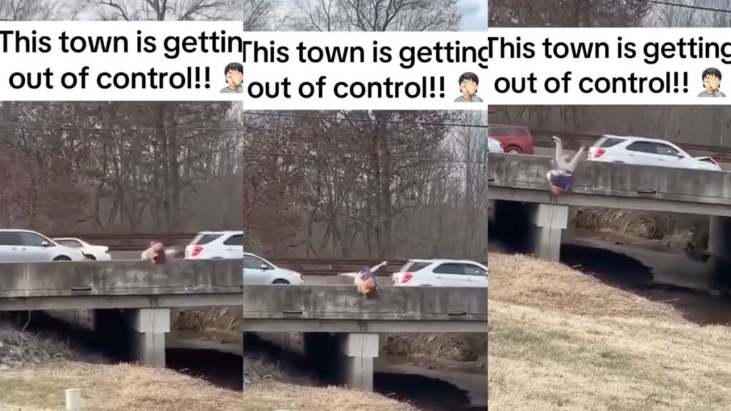 Road Rage in Kentucky Ends in ‘Mutually Assured Destruction’ as Two Dudes Wrestle Each Other off a Bridge: ‘Double Ko’ Road Rage in Kentucky Ends in 'Mutually Assured Destruction' as Two Dudes Wrestle Each Other off a Bridge: 'Double Ko'