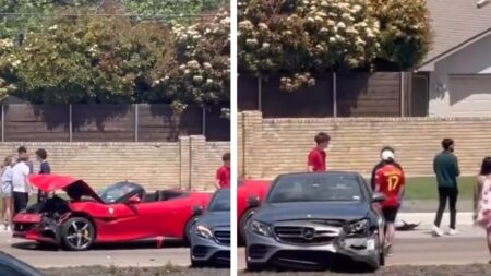 Plano Teenagers Wreck Ferrari