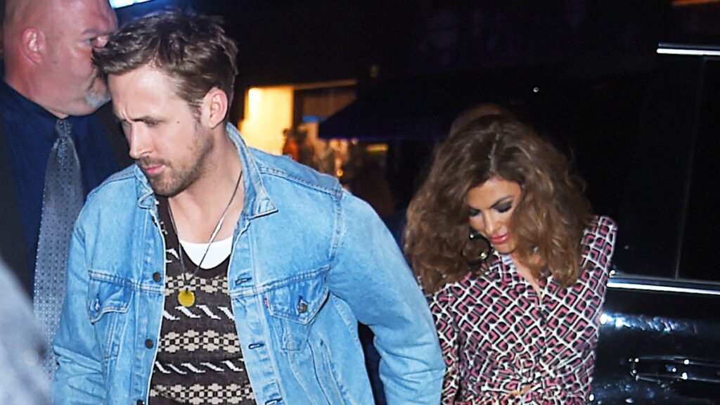 Ryan Gosling and Eva Mendes attend an SNL After Party