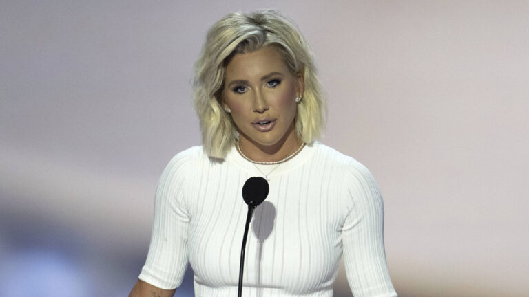 Savannah Chrisley speaking at the 2024 Republican National Convention Day 2