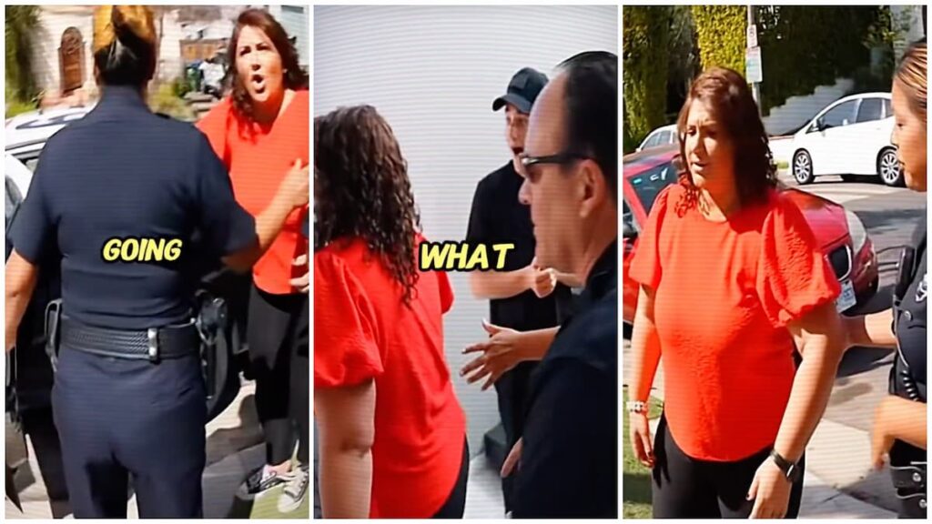 Screeching California Karen Calls Cops on ‘Slob’ Neighbors & Finds Out: ‘My Botox Bill Is Coming to You’ Screeching California Karen