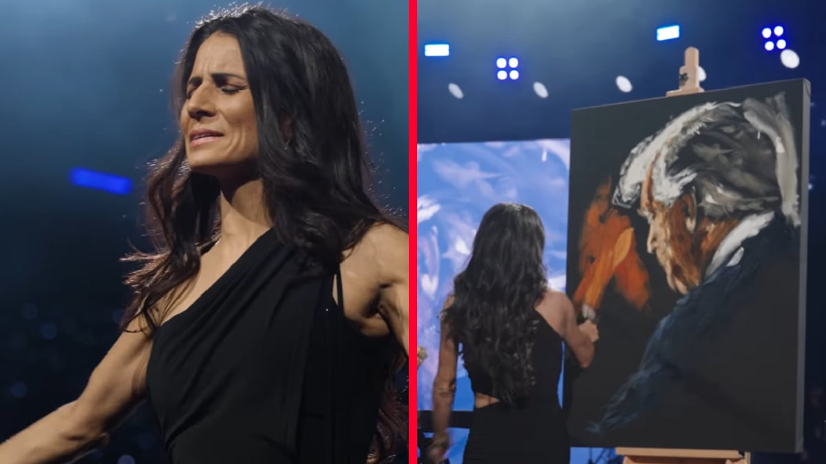 Trump Painting Done at Liberty Ball in Pennsylvania Shines Light on Cult-Like MAGA Behavior, ‘This Guy Really Likes Being Idolized’
