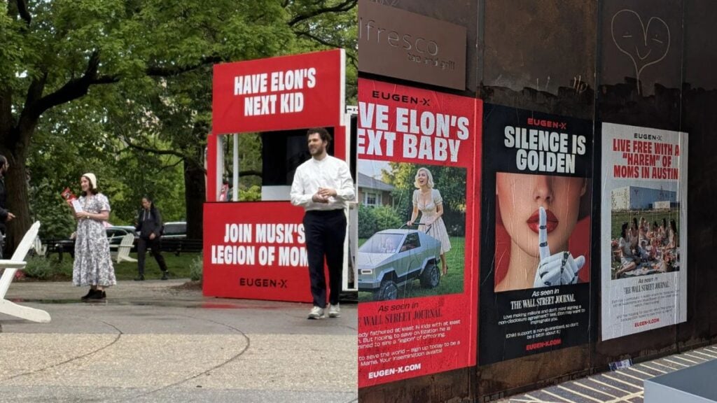 Posters Urging Women to ‘Have Elon’s Next Kid’ Pop Up Around Washington D.C.: ‘Perfect Place To Solicit Baby Making’ Posters Urging Women to 'Have Elon's Next Kid' Pop Up Around Washington D.C.