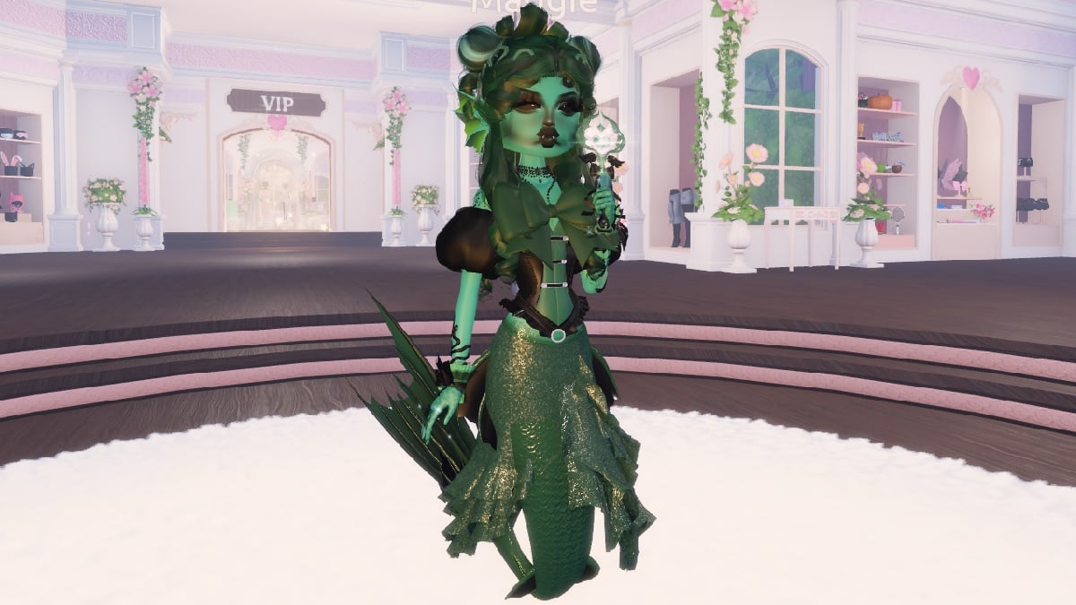dti sunken treasure theme outfit idea, a monster mermaid with jewelry