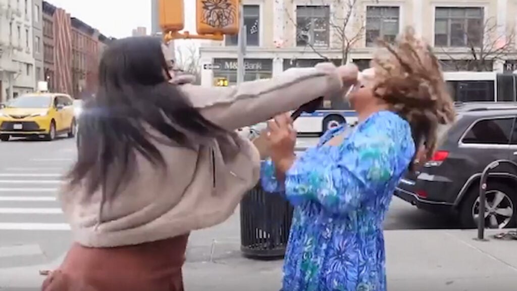 Irate New York Woman Sucker Punches a Pro-Life Activist During Intense Interview ‘Are we supposed to feel bad’