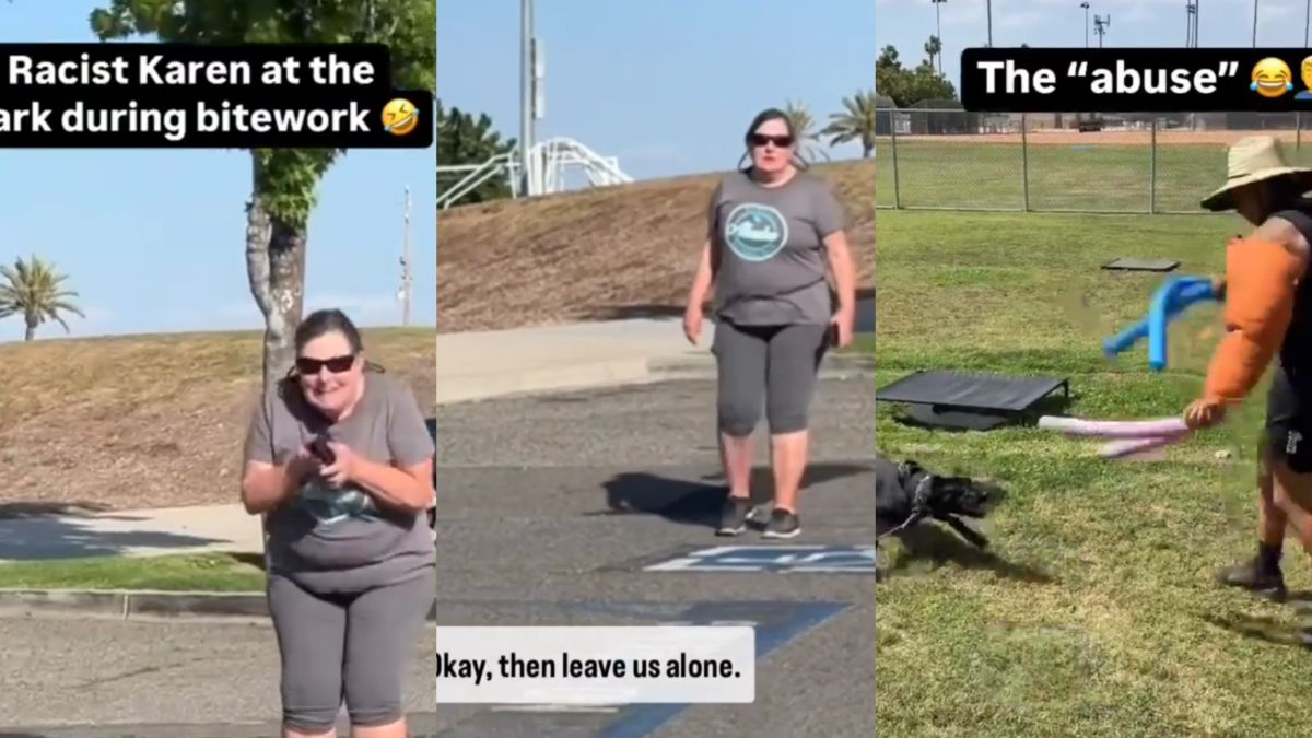 Ignorant California Karen Unleashes Racist Outburst on Dog Trainers Accusing Them of Abuse: ‘You Guys Are Illegal’