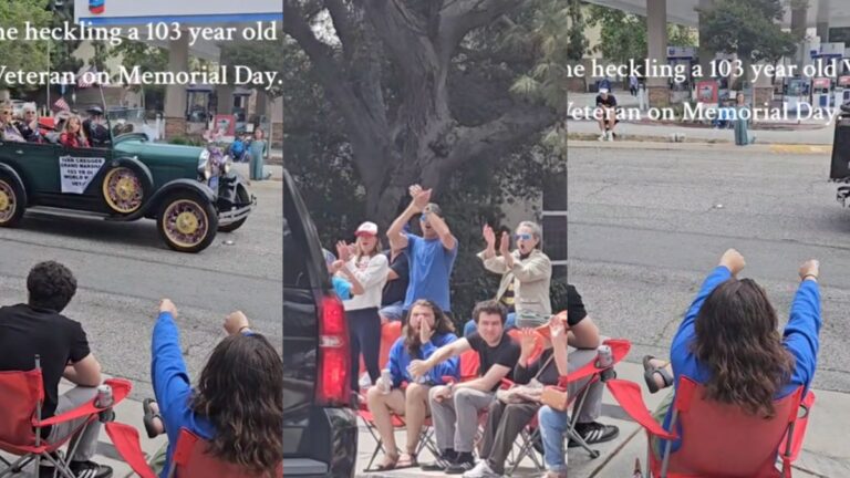 Man Seated Front Row During Memorial Day Parade in Pasadena Heckles 103-Year-Old WW2 Veteran: ‘Full of Hate or Just Need Attention?’