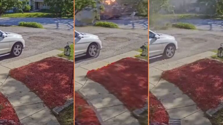 Doorbell Footage Captures the Moment Truck Explodes in Chicago Neighborhood: ‘Bruh the Truck Straight Evaporated’ Doorbell Footage Captures the Moment Truck Explodes in Chicago Neighborhood 'Bruh the Truck Straight Evaporated'