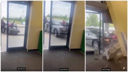 Mother's Day Brawl Devolves into Chaos as car rams woman into Dollar Tree Wall, South Carolina