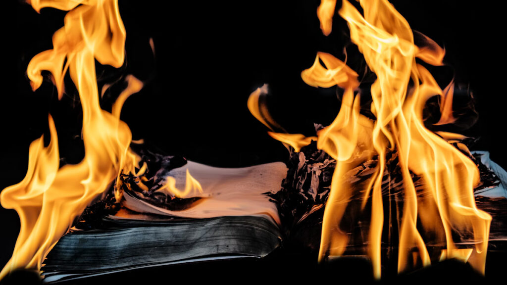 Ohio Man Burns 100 Library Books in Viral Social Media Video: ‘What a Sad World We Live In'