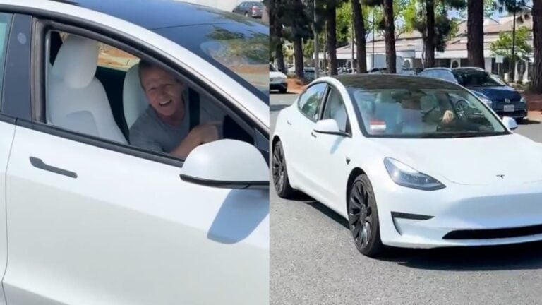 California Tesla Owner Blocks Traffic to Argue with Anti-Musk Protestors: ‘What a Loser’ A picture of the California Tesla owner.