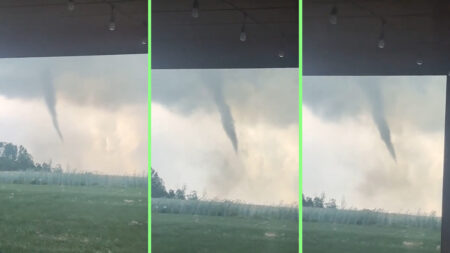 Indiana Tornado Leaves Wedding Guests Running for Cover, ‘We’re Not Forced to Stay in a Death Barn’ a tornado touching down during a wedding in indiana