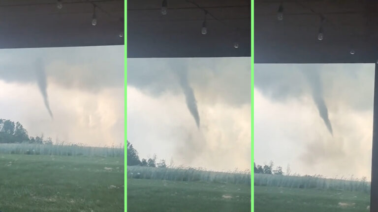 a tornado touching down during a wedding in indiana