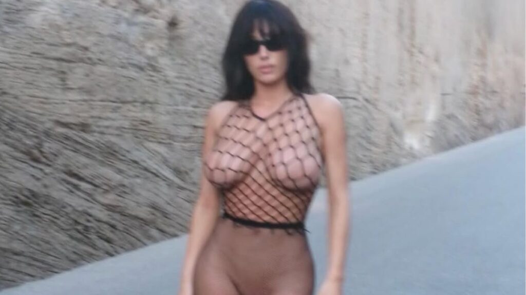 Bianca Censori nearly nude