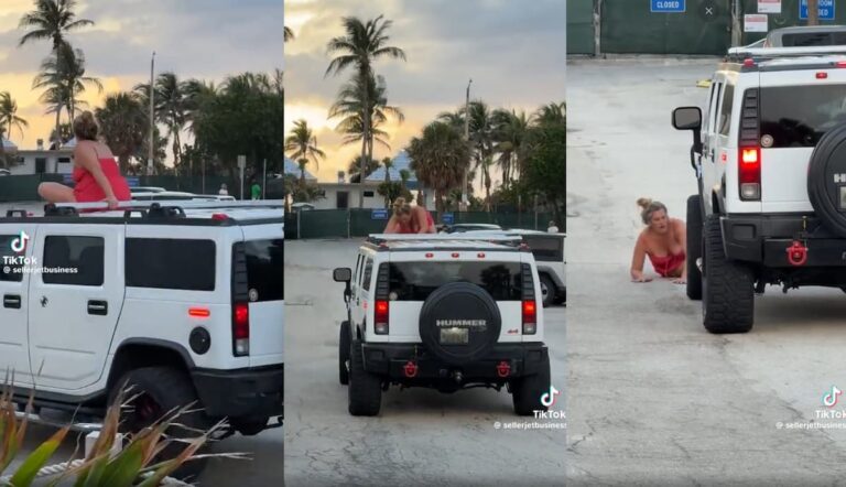Of Course It’s Florida: Woman Tries to Twerk on a Moving Hummer, Driver Has Other Plans Florida twerking goes wrong