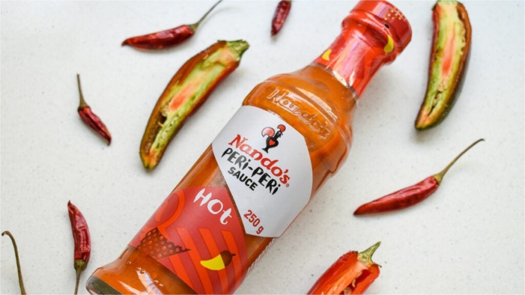 a bottle of hot sauce